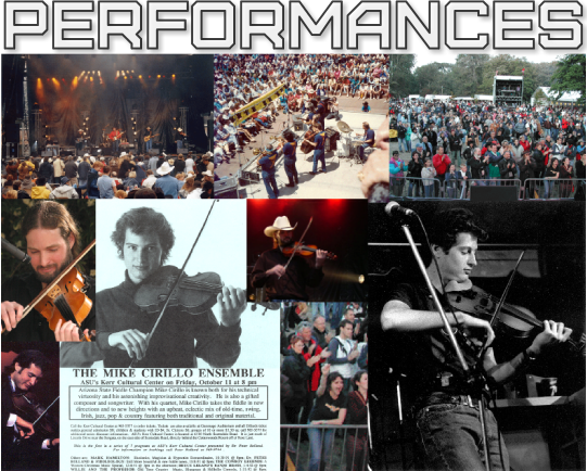 Mike Cirillo Performances Page image